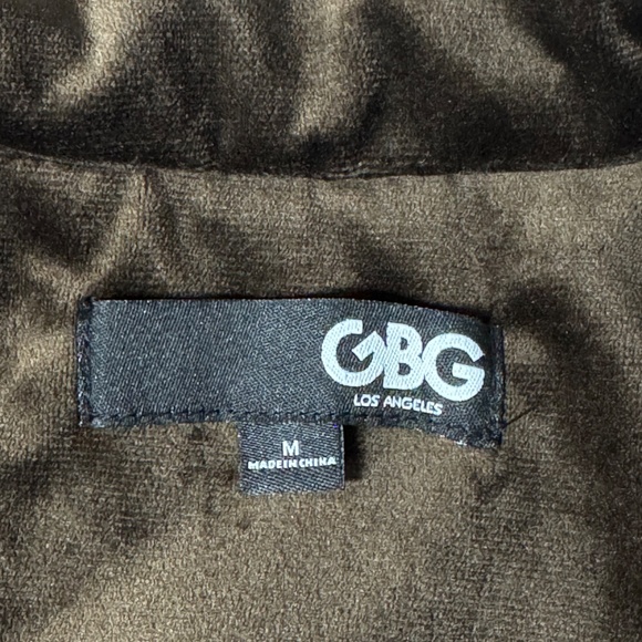 Medium GBG Los Angeles by Guess Quilted Velvet Full-Zip Bomber Jacket - Picture 10 of 12